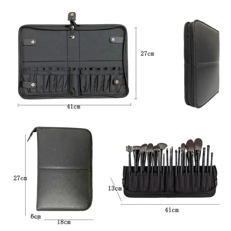 Women Foldable Makeup Brush Bag Organizer Female Travel Cosmetic Toiletry Case for Beauty Tools Wash Accessories Pouch