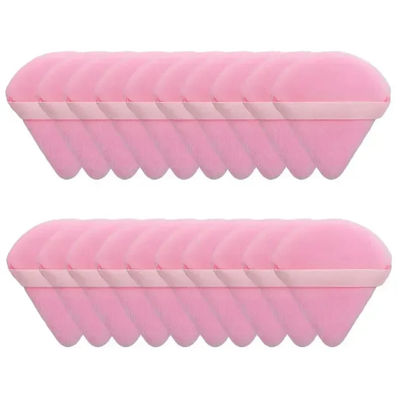 2/5/10/20Pcs Triangle Powder Puff Wet Dry Use For Loose Powder Liquid Cosmetic Soft Plush Powder Puff Makeup Foundation New In T