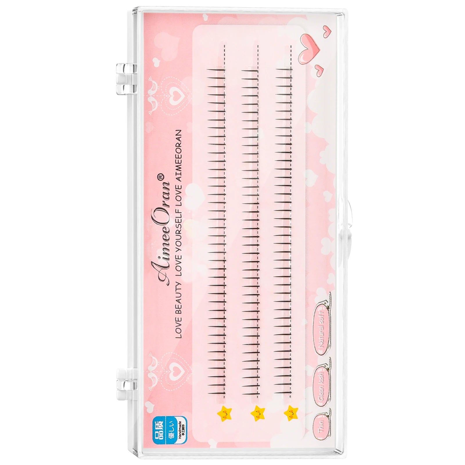 Natural Lower Under Eyelash Easy Grafting Makeup Extension Tools 6mm V-shaped Lower Eyelashes Easy Grafting Makeup Extensions