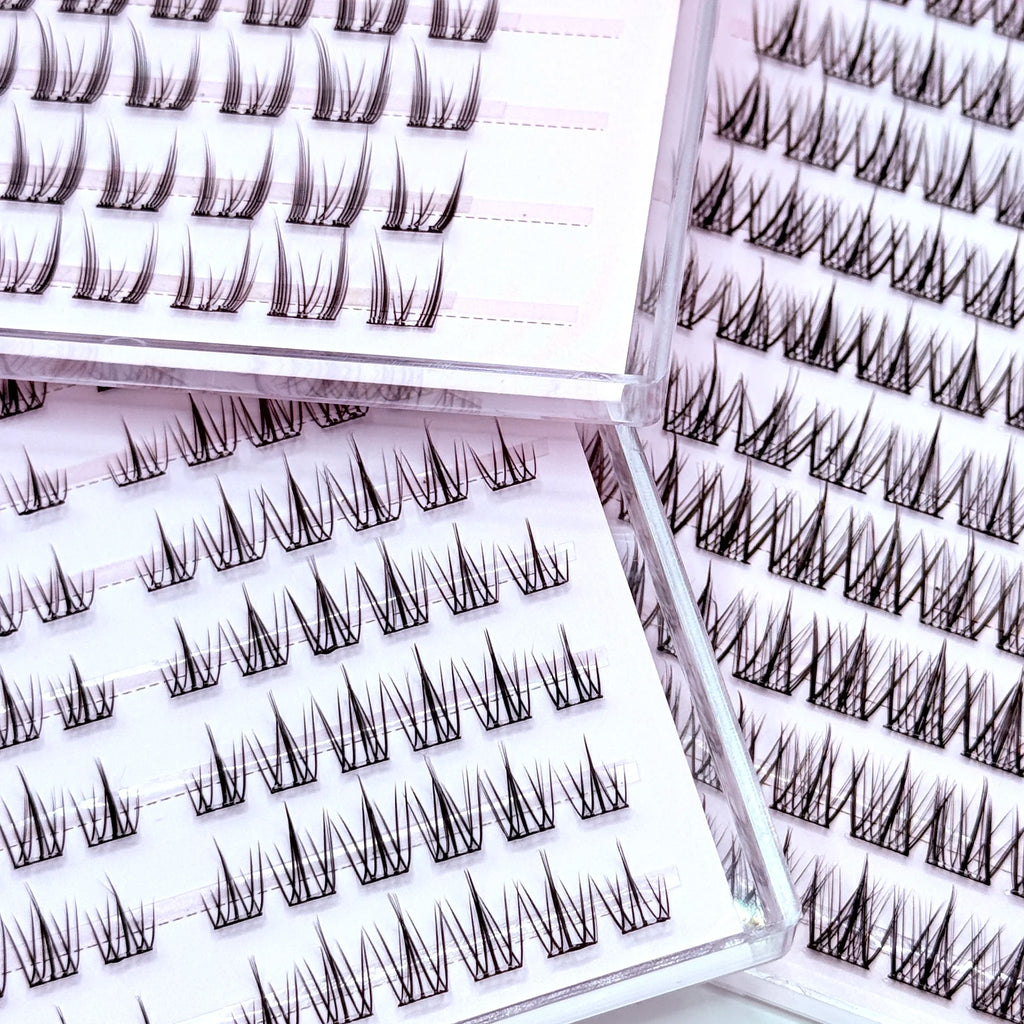 LONZUNIN DIY Makeup Faux Mink Soft Fake Eyelashes No Glue Eyelashes For Beginner