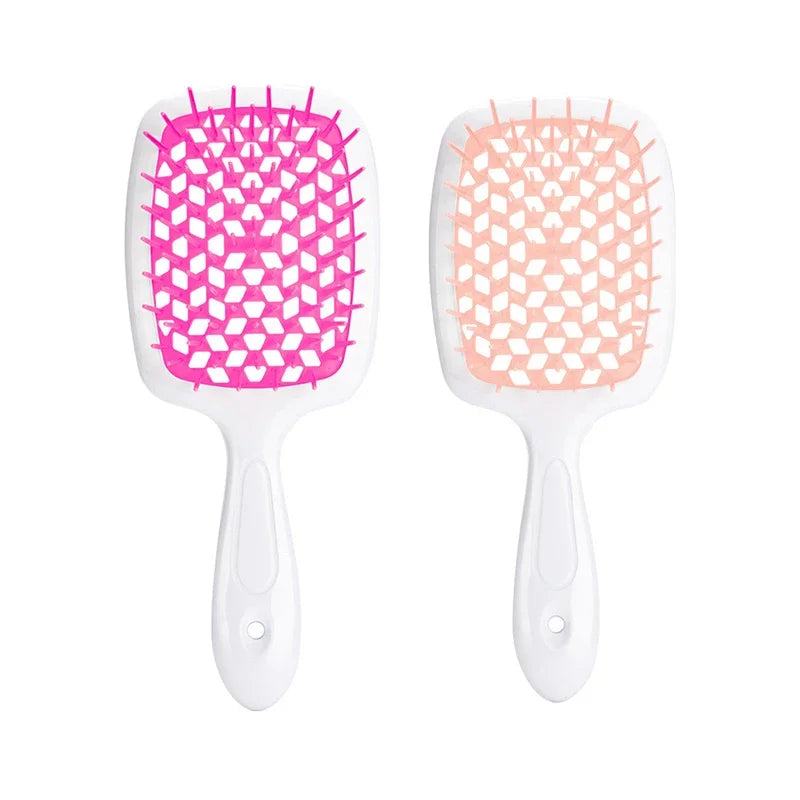 2pc Hair Comb Set Anti Static Scalp Massage Wet Dry Comb Demelante Brush Расчески Hair Styling Comb Salon Barber Brushes Kit dylinoshop