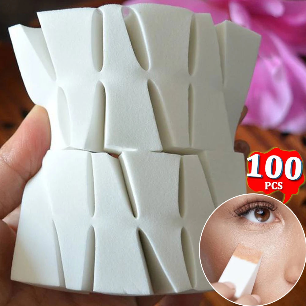 Latex Triangular Sponge Puff Dry Wet Use Makeup Sponge Face Foundation Concealer BB Cream Powder Smearing Puffs Cosmetic Tools