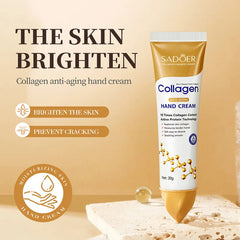 SADOER Collagen Hand Cream Hands Skin Friming skincare Moisturizing Brightening Hydrating Hands Creams Hand Skin Care Products 