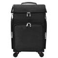 Pro Beauty Organizer Trolley Case- Makeup/Hairdresser/Barber Multifunctional Toolbox with Wheels Canvas Storage Case Pull Handle