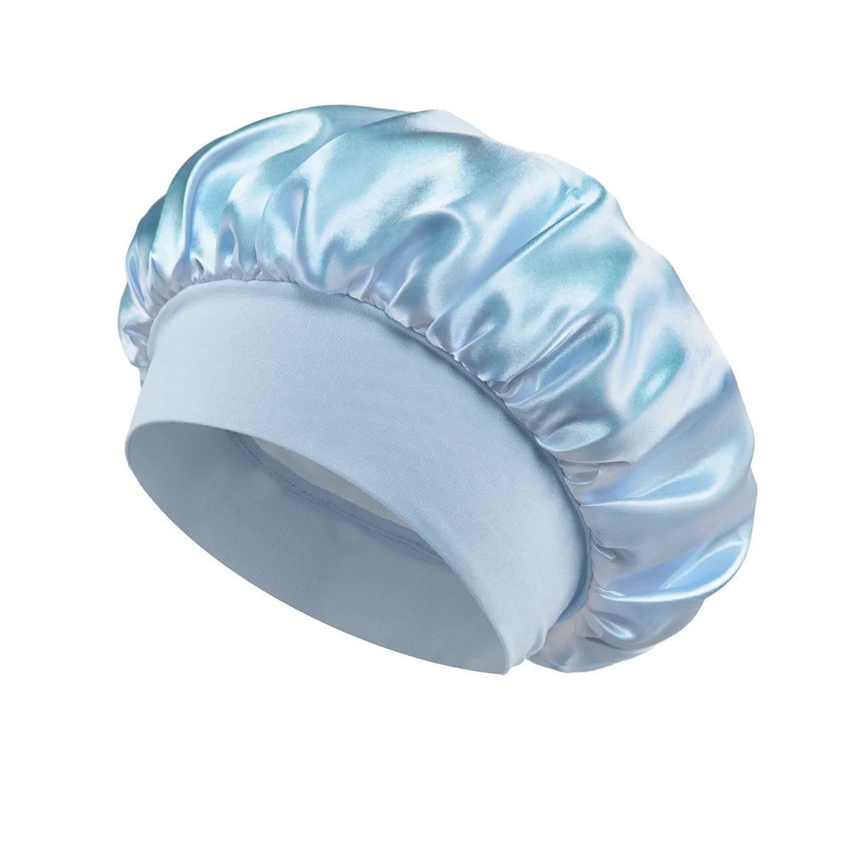 1pcs Soft Silk Satin Lined Bonnet Large Satin Hair Bonnet Household Sleep Shower Cap Hair Wrap Cover for Long Hair Salon Tool dylinoshop