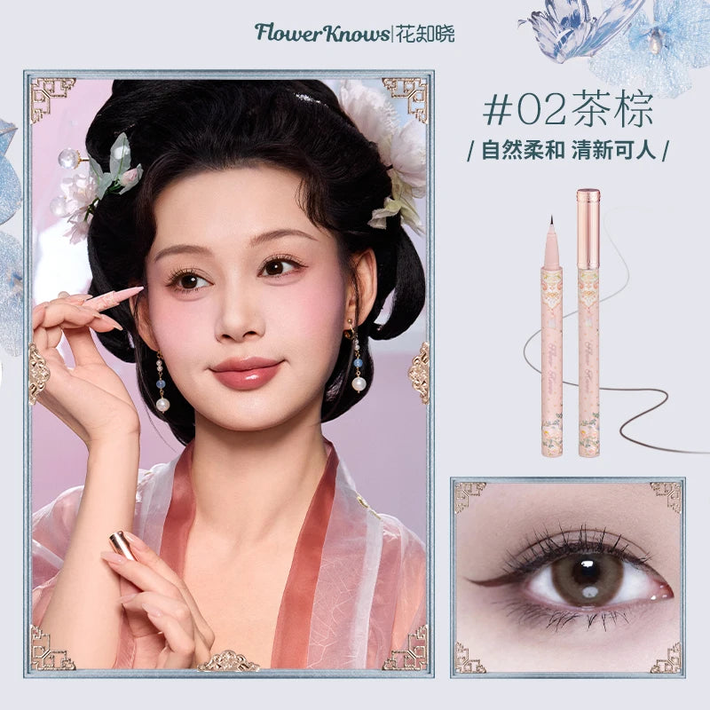 Flower Knows Buttrfly Cloud Collar Collection Liquid Eyeliner Long-Lasting Eyeliner Pen Stamp Eye Liner Waterproof  Makeup