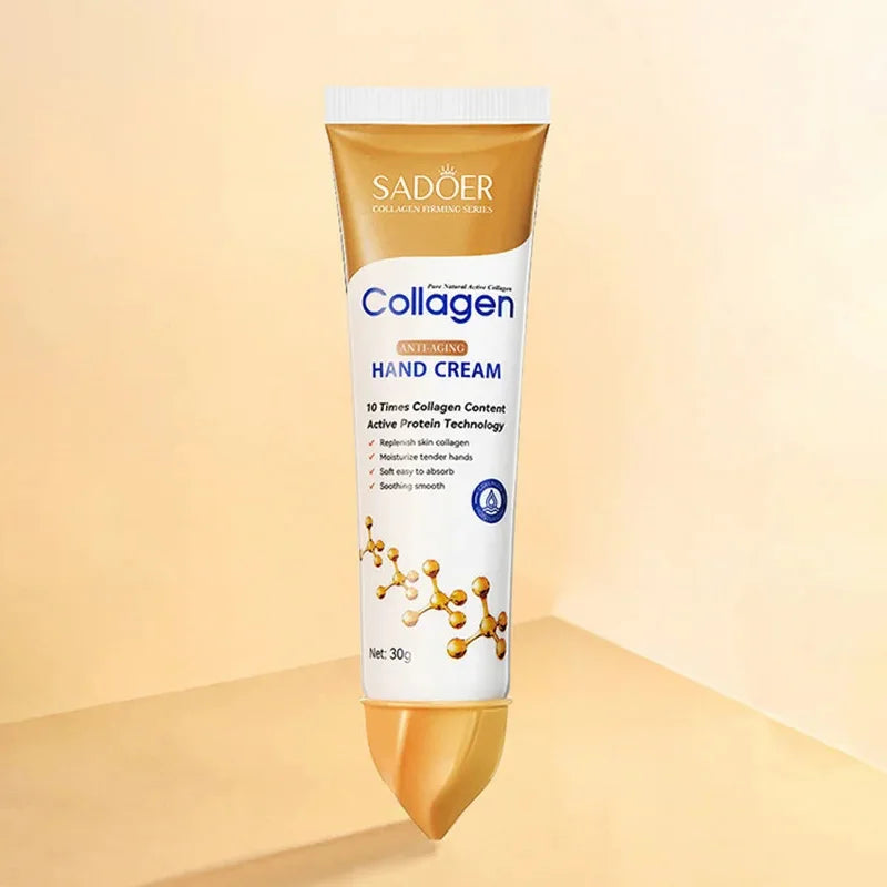 SADOER Collagen Hand Cream Hands Skin Friming skincare Moisturizing Brightening Hydrating Hands Creams Hand Skin Care Products 