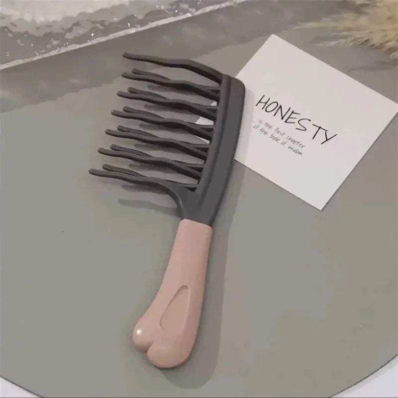 1/2pcs Double Row Wide Tooth Comb Big Tooth Women Special Styling Tool for Perm Curly Hair Fluffy Hairdressing dylinoshop