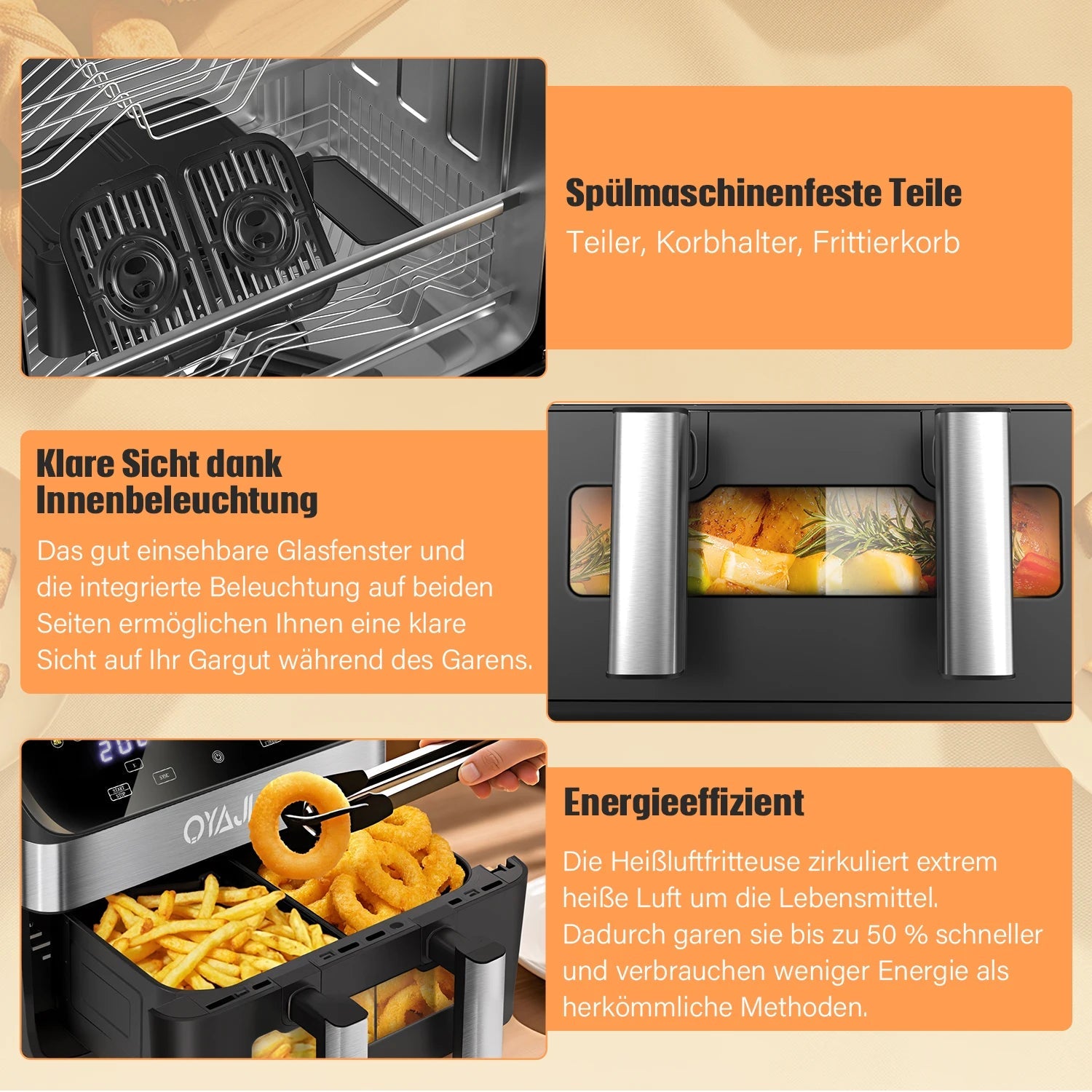 Oyajia DualZone Fryer 