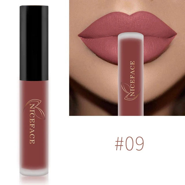 NICEFACE Waterproof Matte Liquid Lipstick, 24 Shades dylinoshop