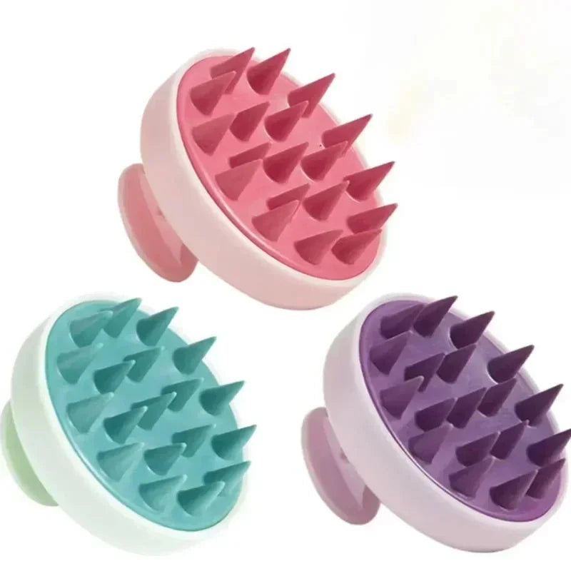 Soft Silicone Scalp Massage Brush Anti-slip Hair Washing Comb Shower Body Massage Tool dylinoshop