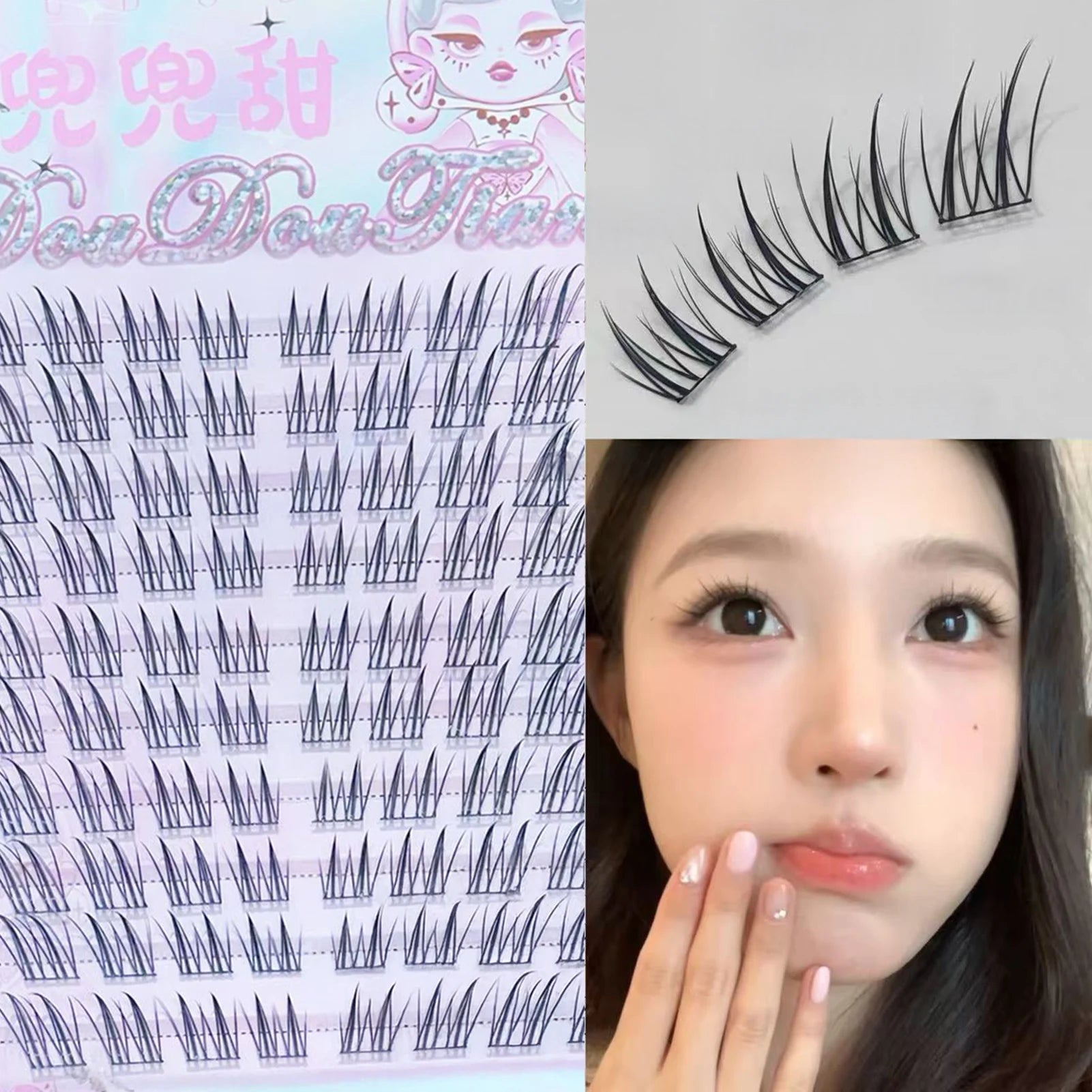 Light Style Foxes Fake Lashes Baby Wind False Eyelash Natural Curl 9-11mm Black Eyelash Extension For Daily Makeup Enlarge Eyes