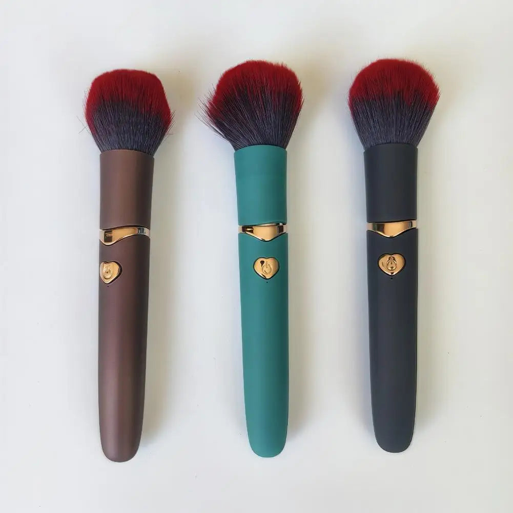 Electric Makeup Brush, USB Rechargeable Cosmetic Brush 10 Gear Vibration Makeup Brush For Liquid Powder Blusher Concealer