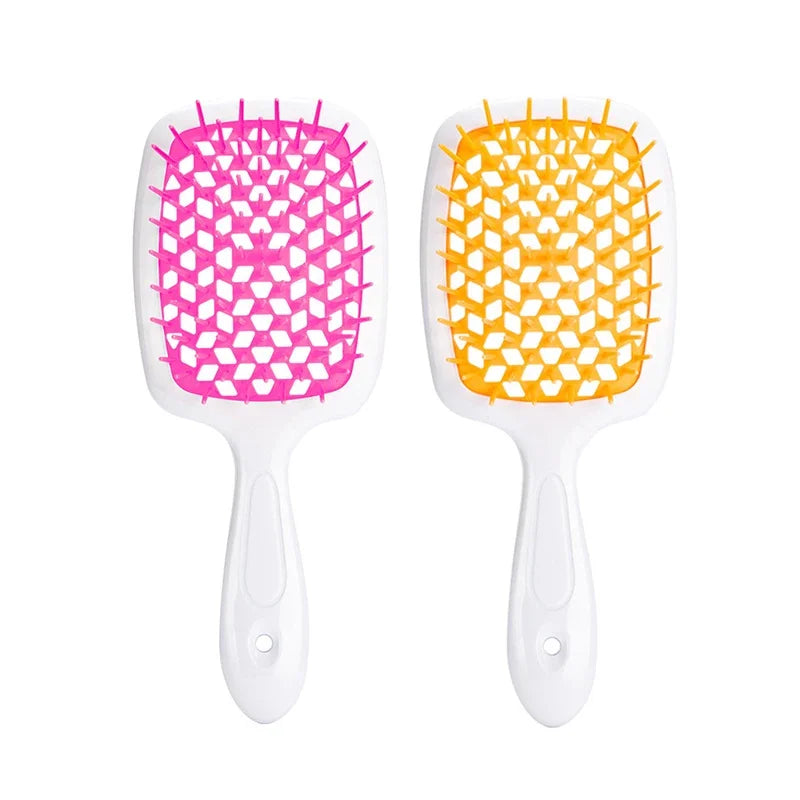 2pc Hair Comb Set Anti Static Scalp Massage Wet Dry Comb Demelante Brush Расчески Hair Styling Comb Salon Barber Brushes Kit dylinoshop