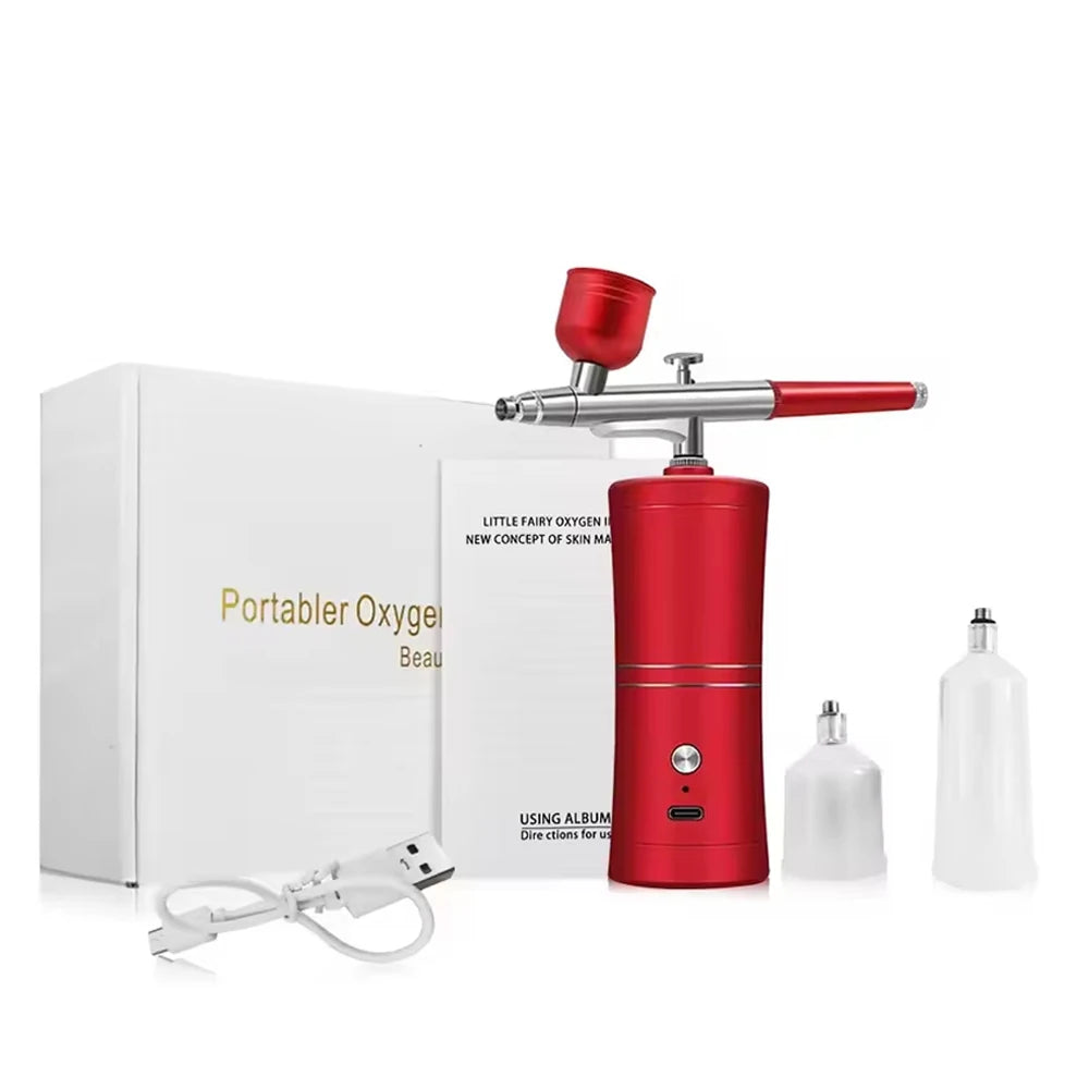 Airbrush Nails Compressor for Painting Makeup Portable Mini Cordless Airbrush Spary Gun for Nail Art Tattoo Cake Decor Painting