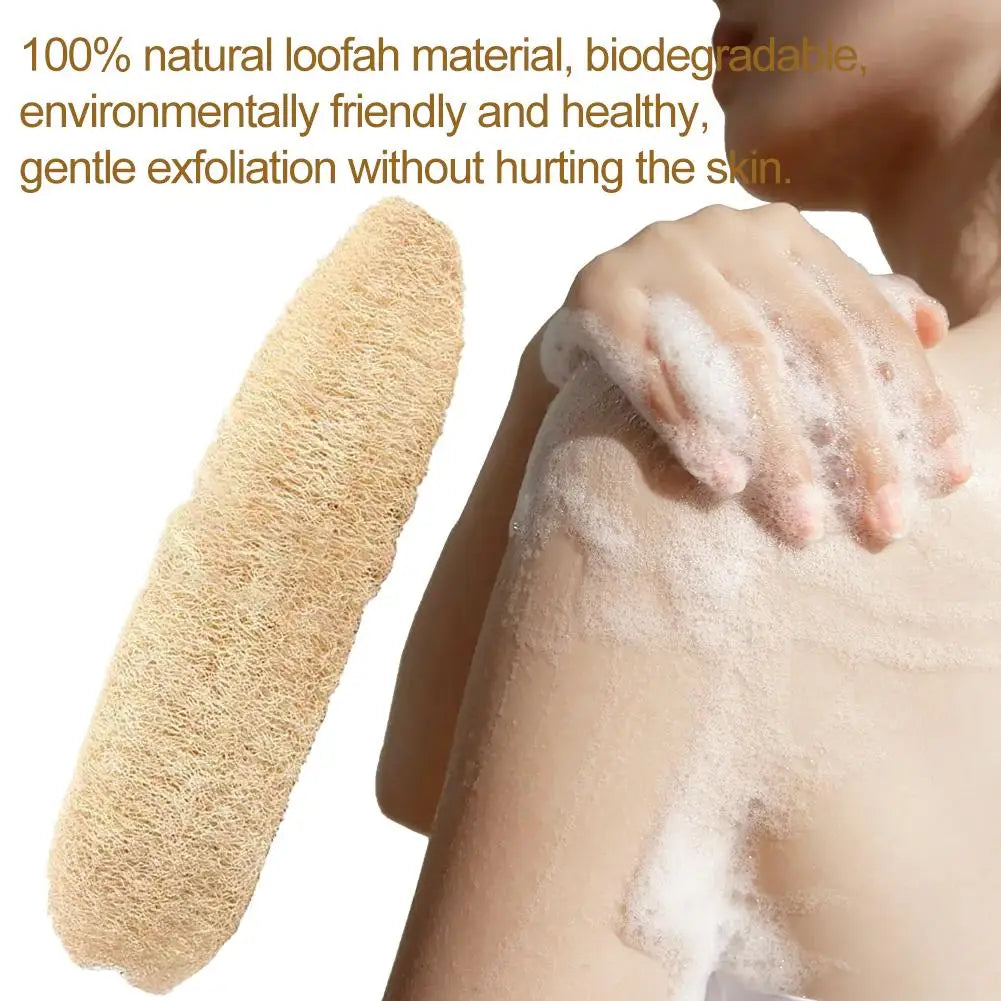 1PC Natural Loofah Sponges Organic Loofahs Natural Luffa Body Wash Sponge, Exfoliating Scrubber, Remove Dead Skin, Made Soap,Spa