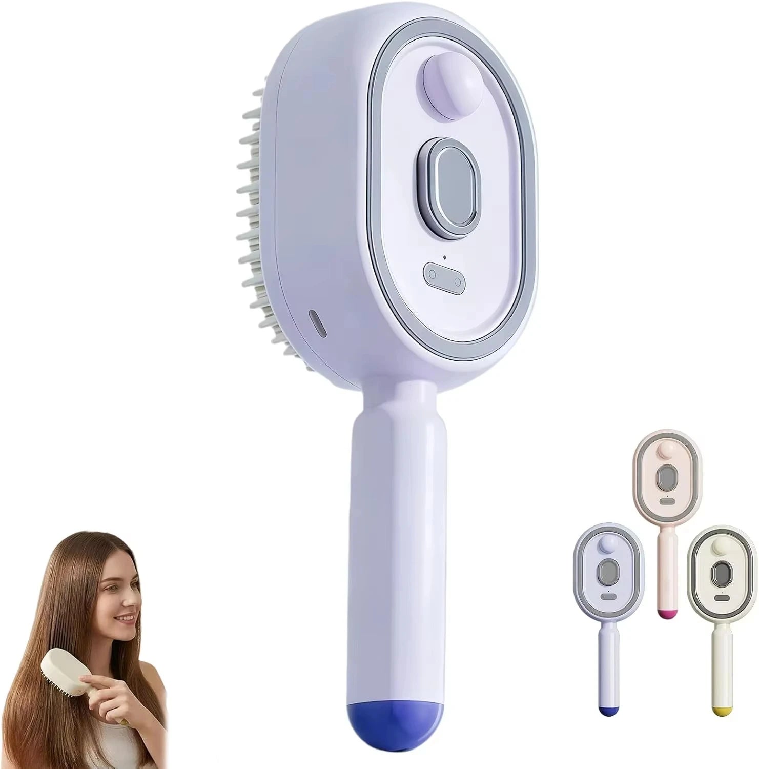 3-in-1 Electric Spray Scalp Massage Comb with Essential Oil Mist