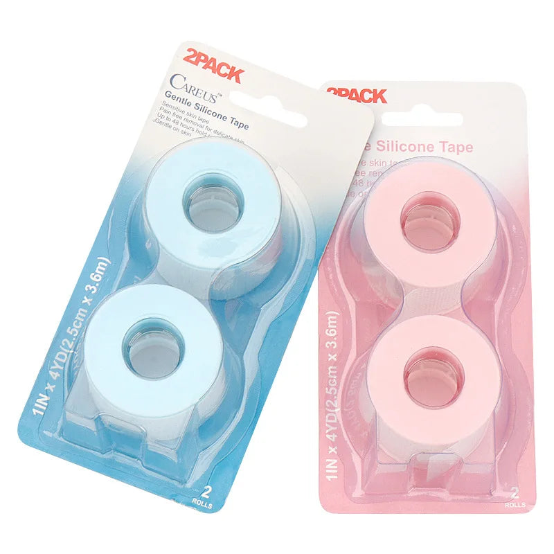 2pcs/Box Eyelash Silicone Tape Lash Extension Adhesive Tape Small Hole Breathable Easy Tear Eye Pads Paper Patch Makeup Tools
