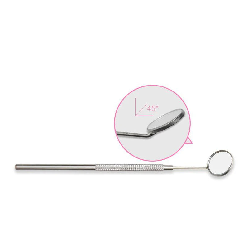 5/9/10pcs Stainless Steel Dental Mouth Mirror Anti-Fog Teeth Inspection Oral Tool Handheld Eyelash Extension Examine Mirrors