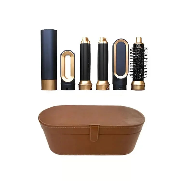 5-in-1 Hot Air Styling Brush – Dryer, Curler, Straightener & Comb
