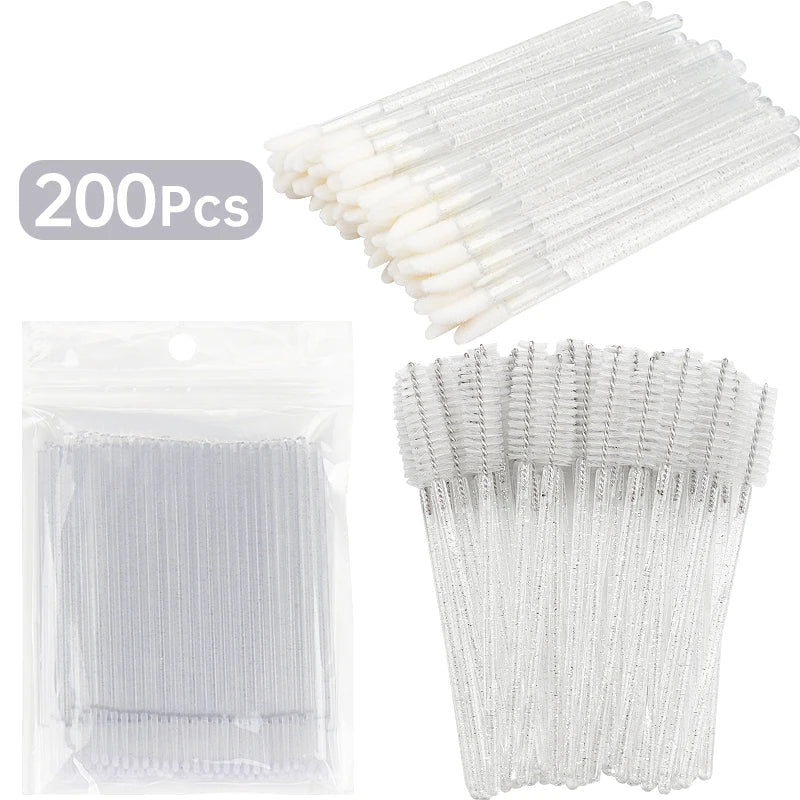 200-Piece Micro Brush Set for Eyelash Extensions, Lash Removal & Lip Lining dylinoshop