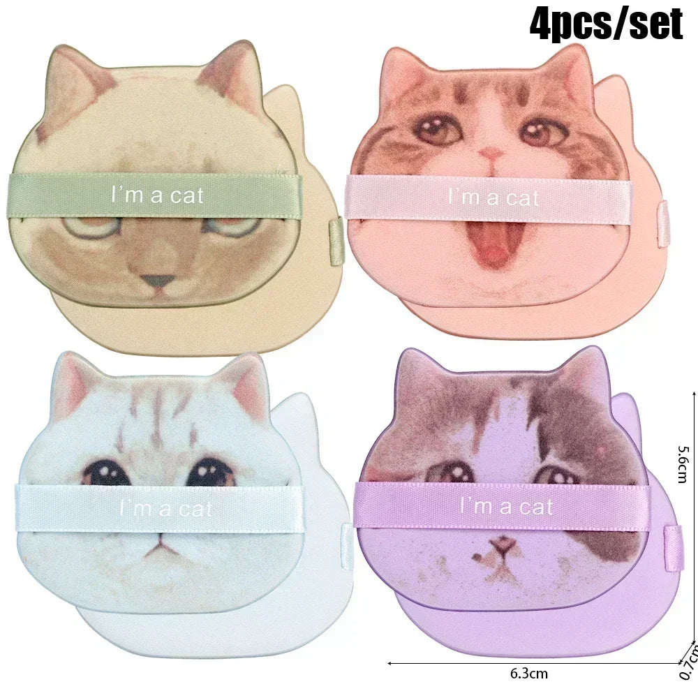 Cat-Shaped Dual-Sided Makeup Puff Sponge, 10-Piece Set dylinoshop