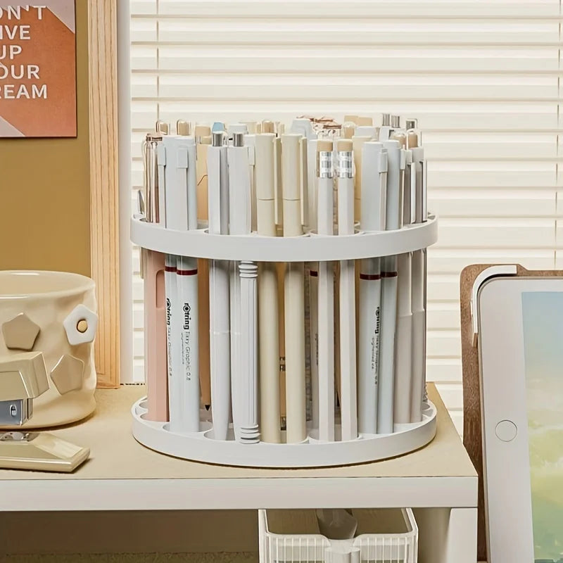 Multi Functional Cosmetic Brush Storage Rack Removable Rotary Cosmetic Brush Pen and Eyeliner Drying Rack Space Saving Design