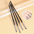 4 pieces of eyeshadow blending brushes, eye shadow brushes with silkworm details, delicate and soft makeup tools
