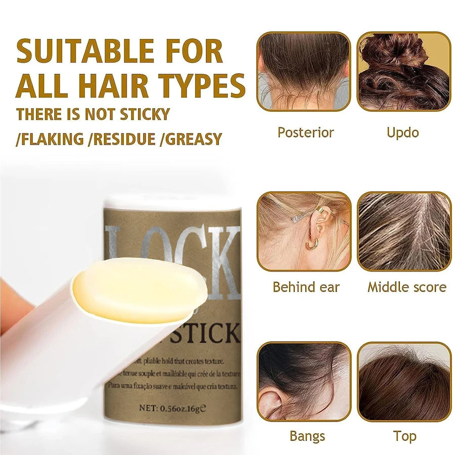 LOCKMIO Hair Wax Stick for Women and Kids Long Lasting Hold Pomade Control Broken Frizz Flyaway Styling Wax for Natural Wigs dylinoshop