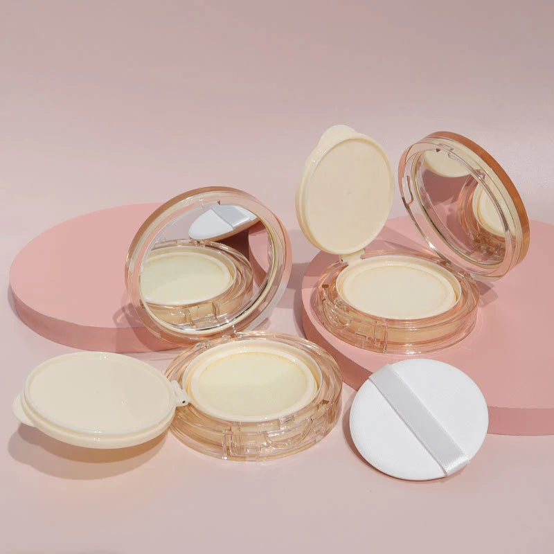 Portable Empty Air Cushion Puff Box With Powder Sponge Mirror Portable Cosmetic Makeup Case Container For BB Cream Foundation