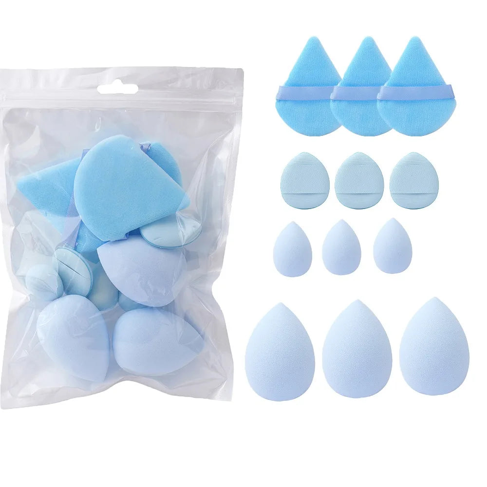 12-Piece Makeup Sponge Set – 4 Styles, Wet & Dry Use dylinoshop