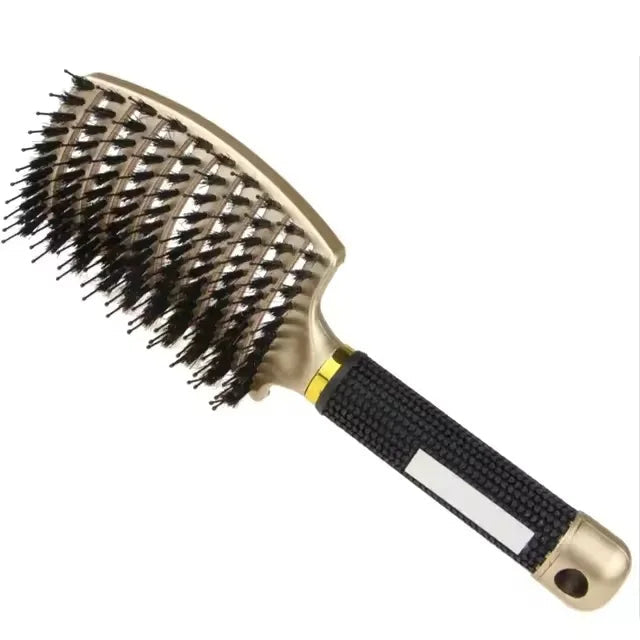 Hair Brush Scalp Massage Comb Hairbrush Boar Bristle Nylon Women Wet Curly Detangle Hair Brush Salon Hairdressing Styling Tool dylinoshop