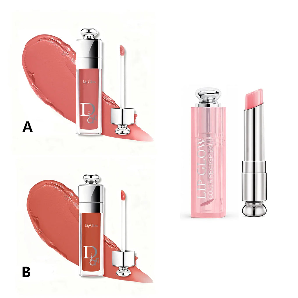Set of Colored Lip Oil, Matte Lipstick, Changing Lipstick, Moisturizing Lipstick, Long-Lasting and Non-Greasy, Fashionable Packa
