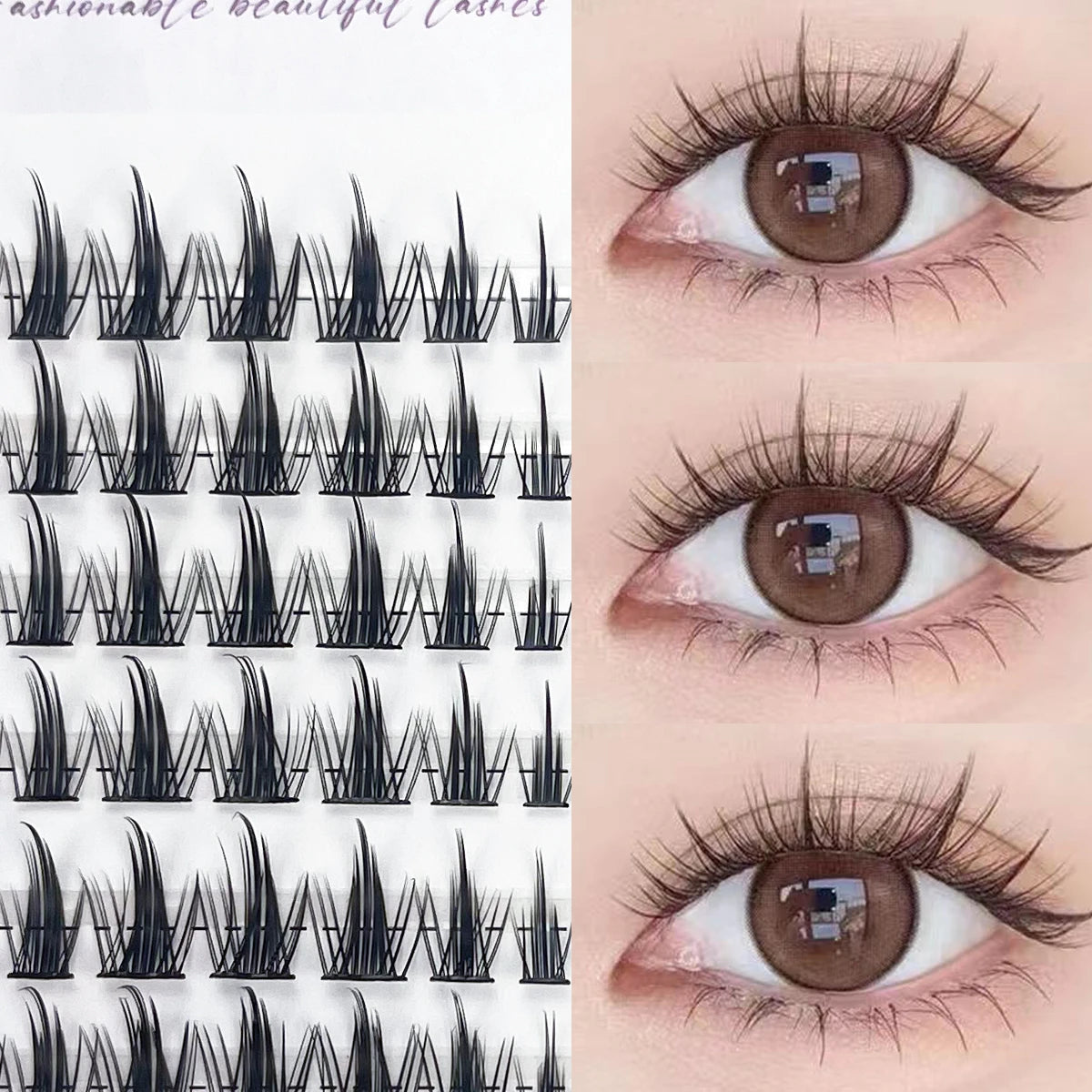 MIOFIA 90-Bundle Individual Cluster Lash Extensions dylinoshop