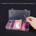 1Pc Transparent With Cover Rectangle Vertical 5 Grid Eyelash Extension Tool Storage Box Glue Tweezer Holder Makeup Organizer