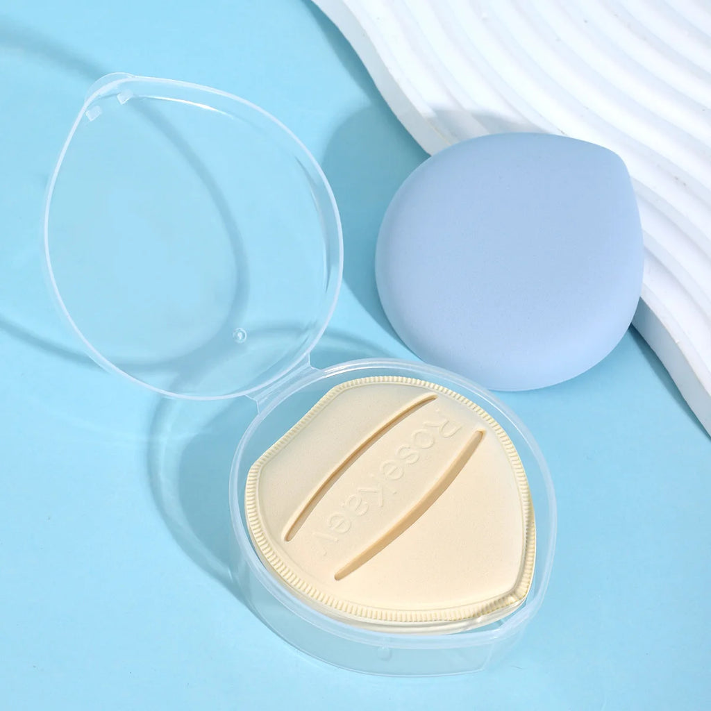 3PCS soft air cushion puff, special makeup for liquid foundation, clear base makeup, wet and dry, storage box for easy storage