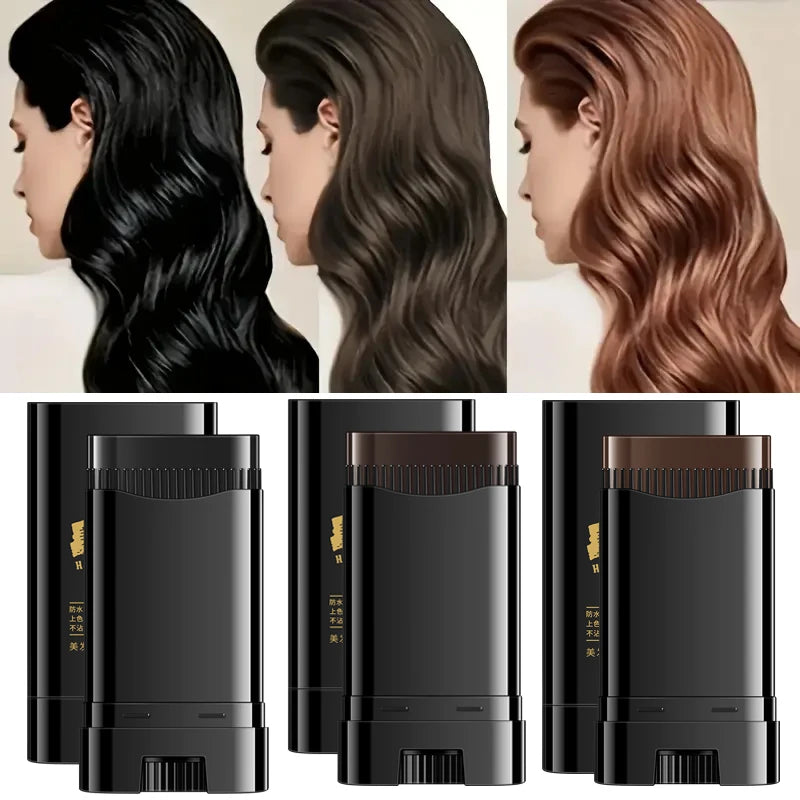 Waterproof Hair Dye Stick - Quickly Covers Gray, Natural Appearance, Long-Lasting Color Retention, Suitable for All Hair Types dylinoshop