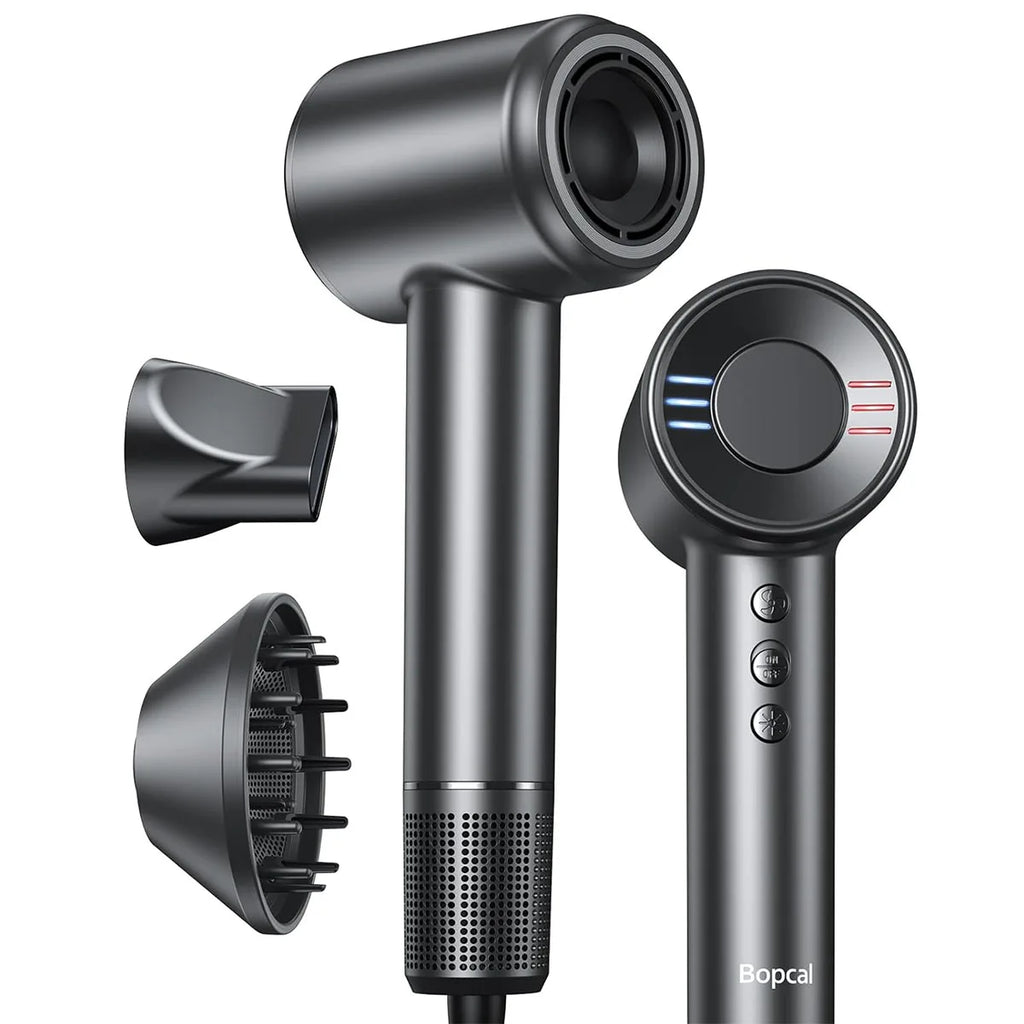 High-Speed Ionic Hair Dryer - 1600W Brushless Motor, Negative Ion Technology, Low Noise