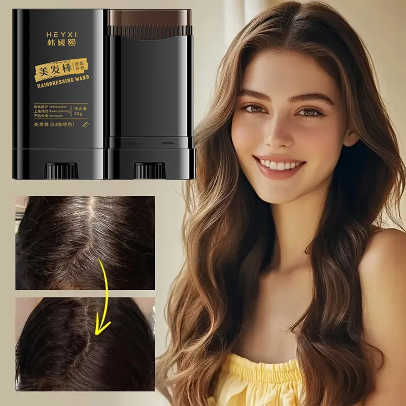 Waterproof Hair Dye Stick - Quickly Covers Gray, Natural Appearance, Long-Lasting Color Retention, Suitable for All Hair Types dylinoshop