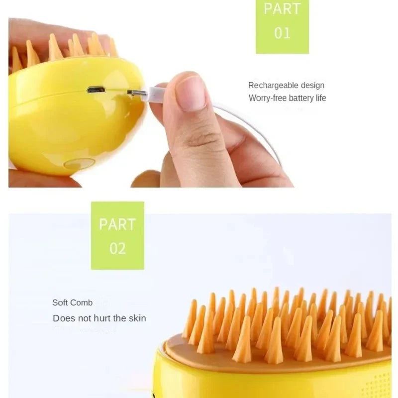 3 in 1 Steamy Cat Brush 