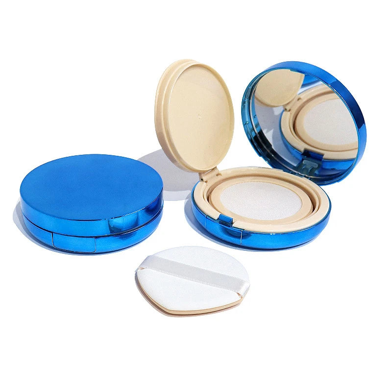 Portable Empty Air Cushion Compact with Powder Sponge and Mirror dylinoshop