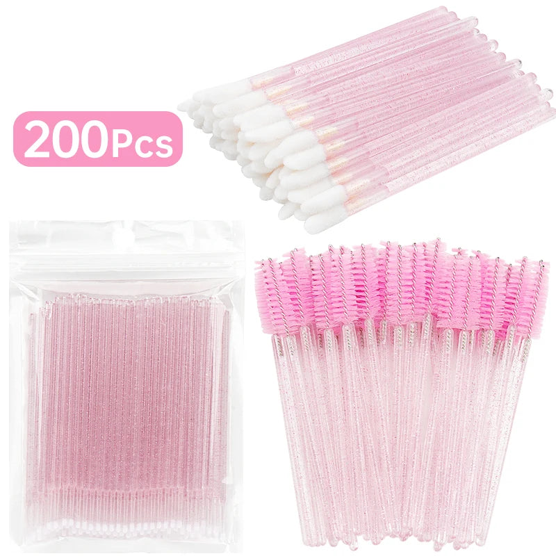 200-Piece Micro Brush Set for Eyelash Extensions, Lash Removal & Lip Lining dylinoshop