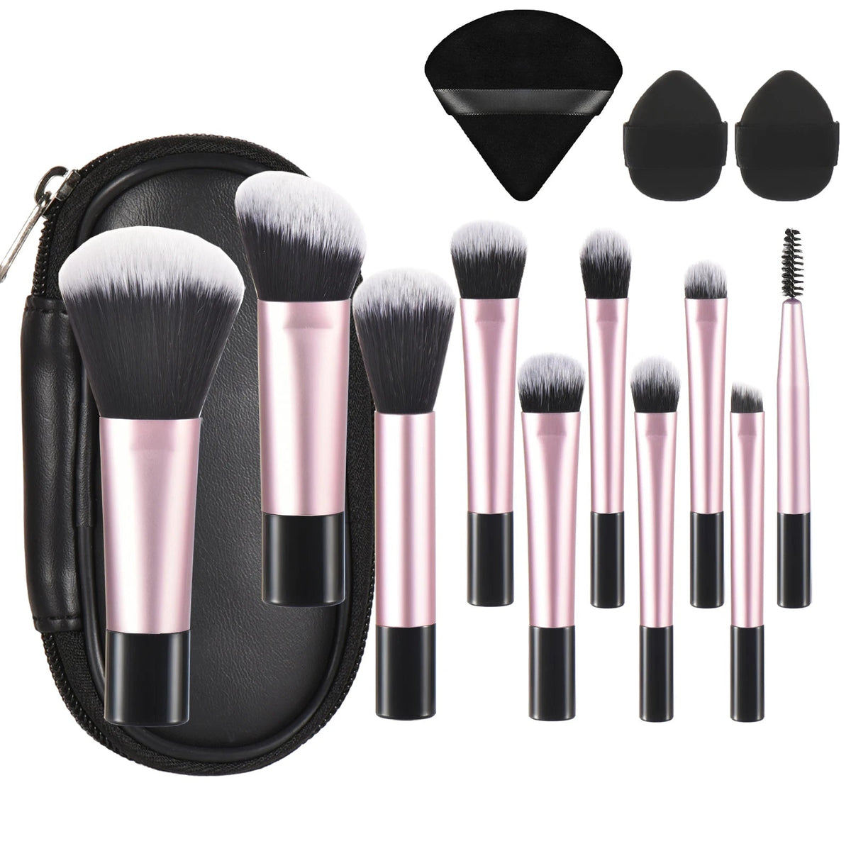 Mini Travel Makeup Brush Set – Portable Palm Brushes dylinoshop