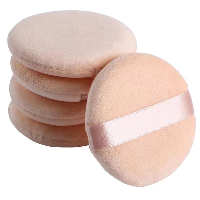 5-40pcs Round Facial Powder Foundation Puff ,Portable Soft Cosmetic Puff For Makeup Application, Beauty Tool Essential Make Up
