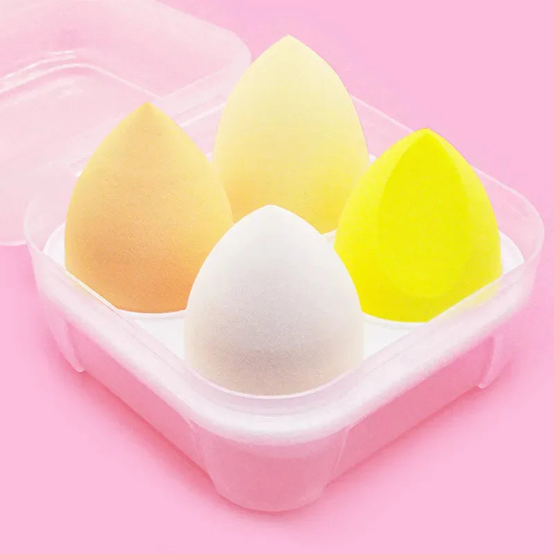 4-16pc Makeup Sponge Powder Puff Dry and Wet Combined Beauty Cosmetic Ball Foundation Powder Puff Bevel Cut Make Up Sponge Tools