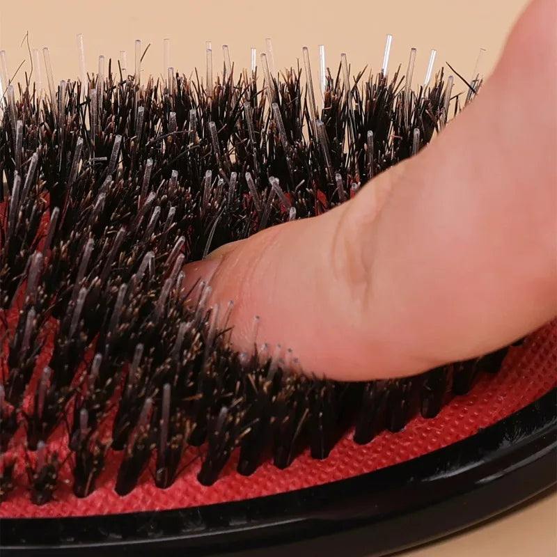 1pc Professional Salon Hair Brush, Detangling Comb & Scalp Massager, Hairdressing Styling Tool for Women, Barber Hairbrush dylinoshop