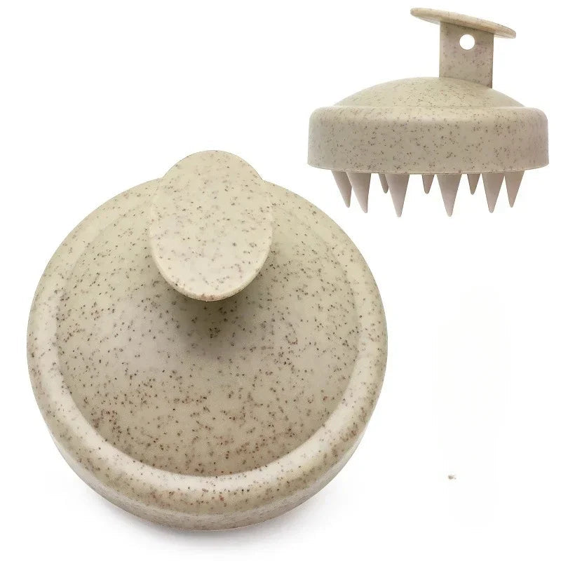 Silicone Shampoo Brush Head Scalp Massage Comb Clean The Scalp Thoroughly Body Massage Brush Bath Brush Salon Hairdressing Tool dylinoshop
