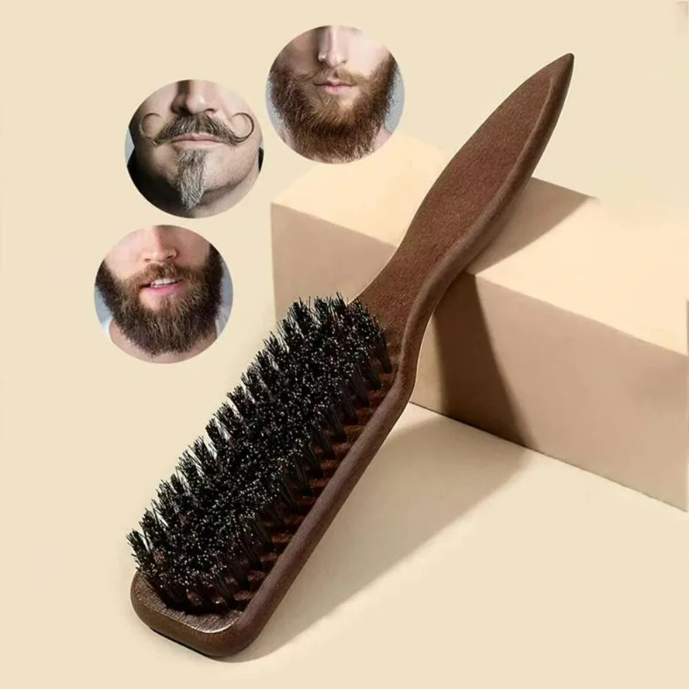 Boar Bristle Hair Brush (Unisex) - Fragrance-Free Professional Barber Styling Bristle Brush, Suitable for Thick/Fine Hair dylinoshop