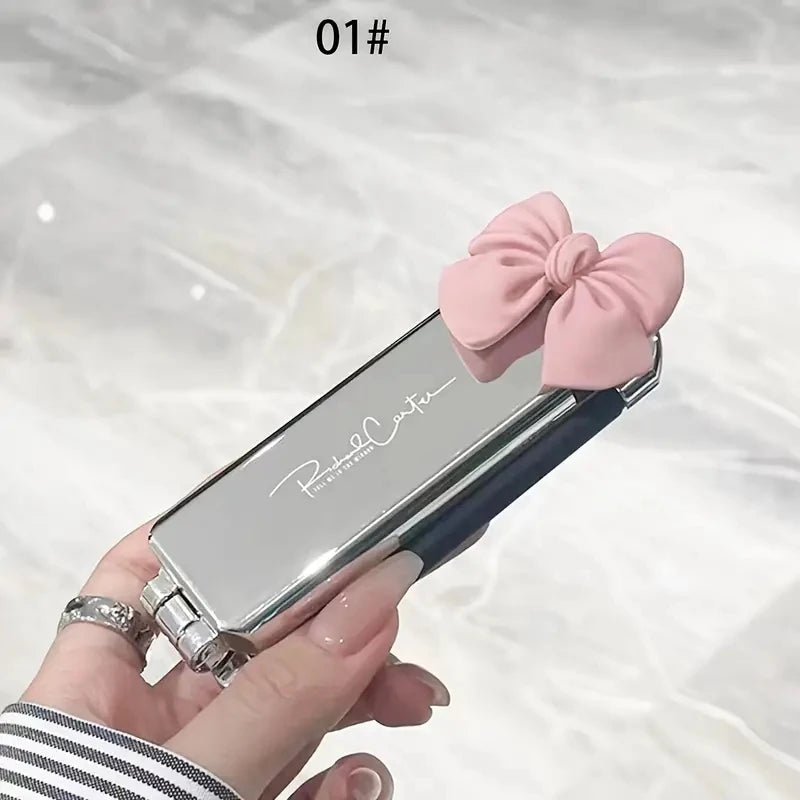 CALIYI 1PCS Folding Mini Pocket Hair Comb with Mirror Portable Massage Comb Brush for Salon Travel Outdoor Makeup Styling Tools dylinoshop