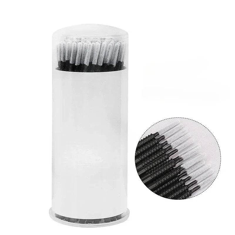 Disposable Spiral Mascara Brushes – 100-Piece Microbrush Applicator Set dylinoshop